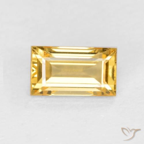 0.39ct طبيعي ذهبى متوسط زفير, باجيت, VVS-VS
