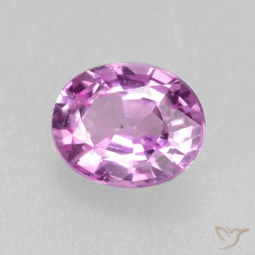 0.45ct طبيعي أرجوانى وردى زفير, بيضوي, قليلا جدا