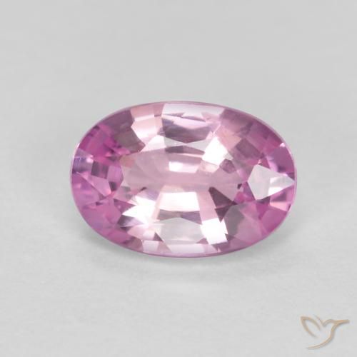 0.43ct طبيعي أرجوانى عنبى فاتح جدا زفير, بيضوي, قليلا جدا
