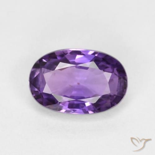 0.47ct طبيعي بنفسجى وردى زفير, بيضوي, قليلا جدا