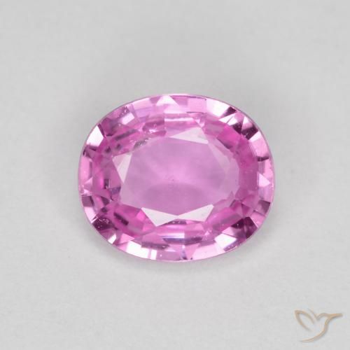 0.63ct طبيعي وردى-أرجوانى زفير, بيضوي, قليلا جدا