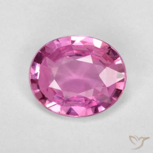 0.66ct طبيعي وردى-أرجوانى زفير, بيضوي, قليلا جدا