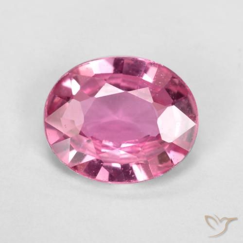 0.59ct طبيعي أرجوانى وردى زفير, بيضوي, قليلا جدا