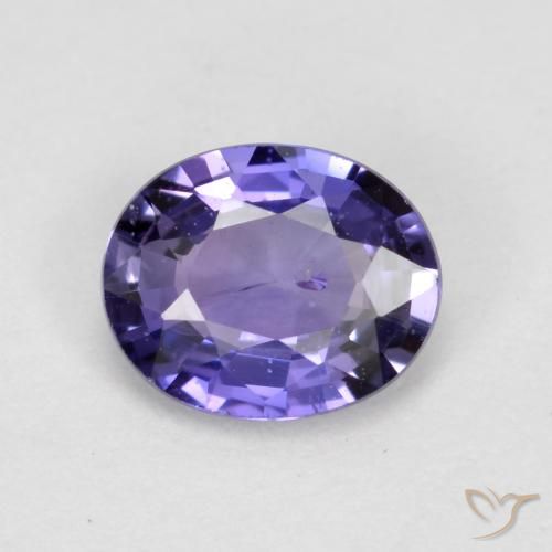 0.47ct طبيعي أرجوانى غامق زفير, بيضوي, VS-SI