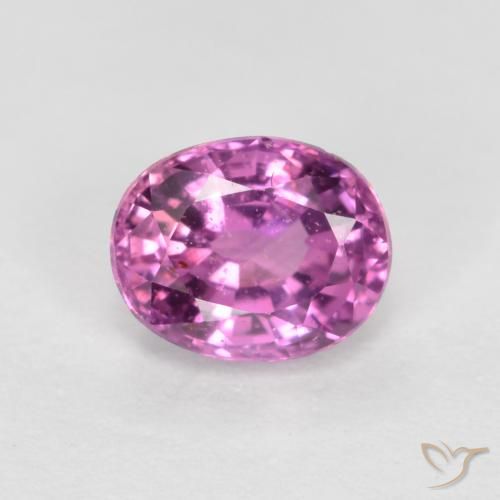 0.48ct طبيعي أرجوانى وردى زفير, بيضوي, قليلا جدا