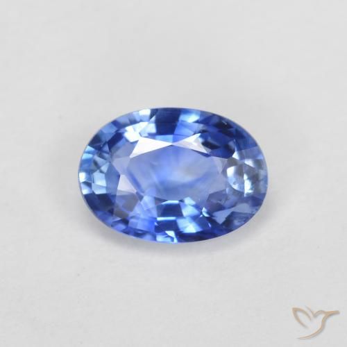0.54ct طبيعي أزرق داكن متوسط زفير, بيضوي, قليلا جدا