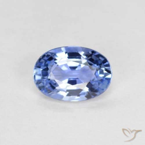 0.51ct طبيعي أزرق باستيلى زفير, بيضوي, VVS-VS