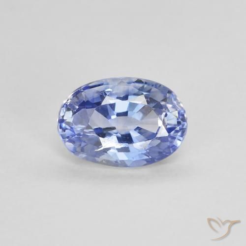 0.62ct طبيعي أزرق باستيلى زفير, بيضوي, VVS-VS