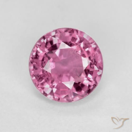 0.55ct طبيعي أرجوانى متوسط زفير, دائري, VS-SI