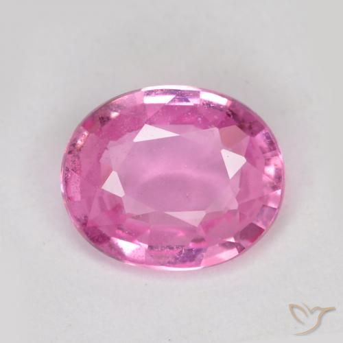 0.70ct طبيعي وردى أرجوانى ملكى زفير, بيضوي, VS-SI