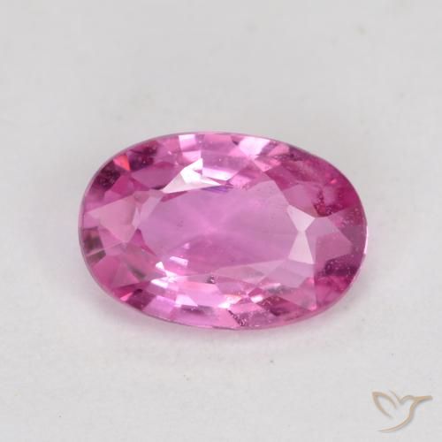 0.60ct طبيعي وردى غامق زفير, بيضوي, VS-SI
