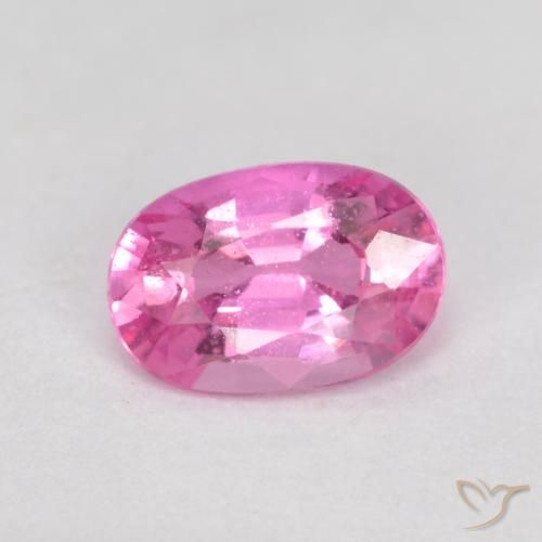 0.63ct طبيعي أرجوانى متوسط زفير, بيضوي, VS-SI