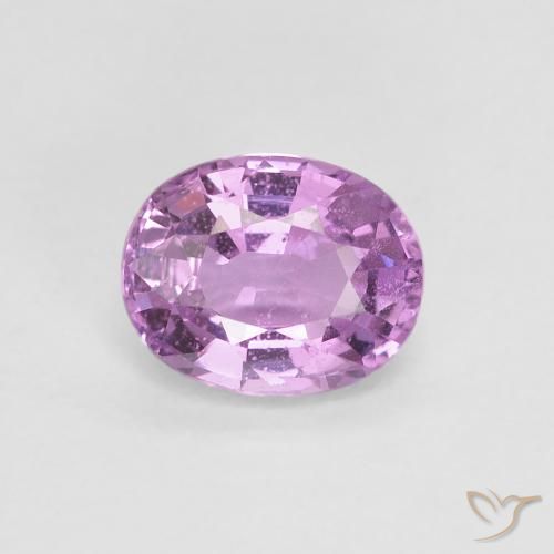 0.84ct طبيعي أرجوانى بنفسجى وردى زفير, بيضوي, VS-SI