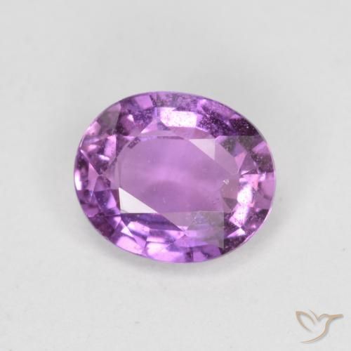0.72ct طبيعي أرجوانى كهربائى زفير, بيضوي, VS-SI