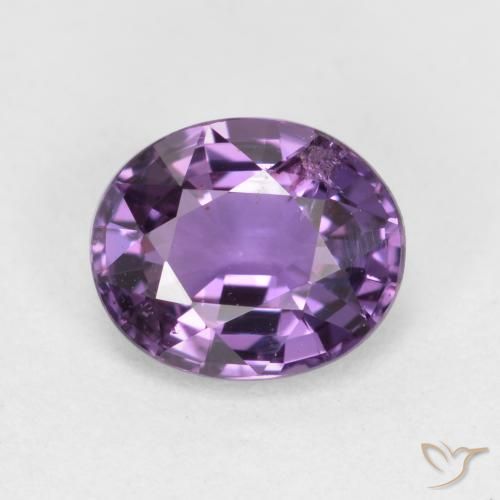 0.84ct طبيعي بنفسجى غامق زفير, بيضوي, VS-SI