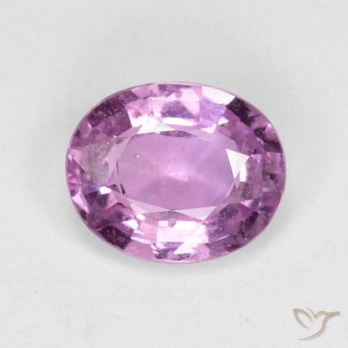 0.71ct طبيعي أرجوانى بنفسجى وردى زفير, بيضوي, VS-SI
