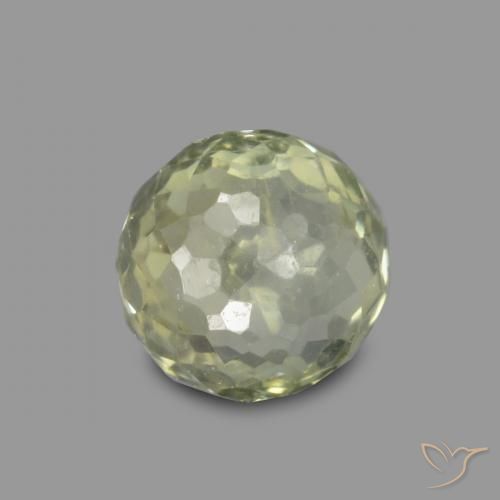 0.59ct طبيعي أخضر مصفر زفير, دائري, VS-SI