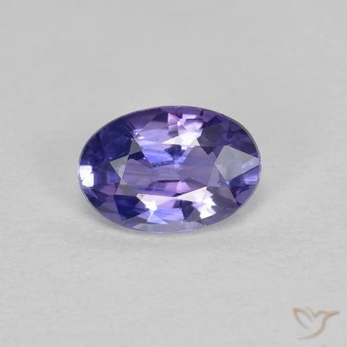 0.49ct طبيعي أرجوانى غامق زفير, بيضوي, قليلا جدا