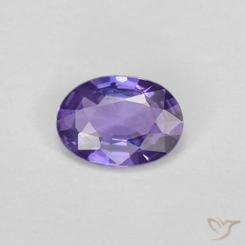 0.42ct طبيعي بنفسجى غامق زفير, بيضوي, VVS-VS