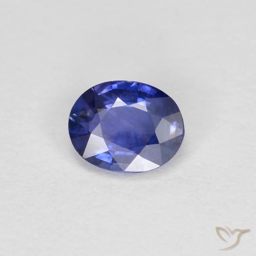 0.39ct طبيعي أزرق بنفسجى زفير, بيضوي, قليلا جدا