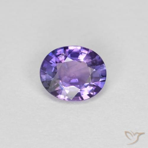 0.38ct طبيعي بنفسجى غامق زفير, بيضوي, قليلا جدا