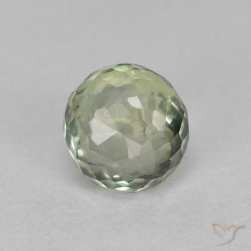 0.56ct طبيعي أخضر الغابة فاتح زفير, دائري, VVS-VS