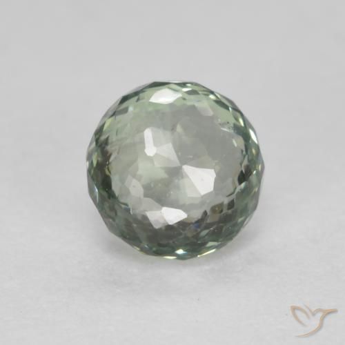 0.55ct طبيعي أخضر طحلبى زفير, دائري, قليلا جدا