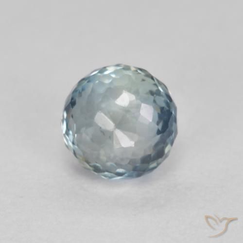 0.48ct طبيعي أزرق فاتح زفير, دائري, قليلا جدا