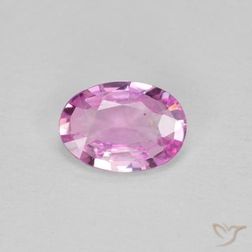 0.54ct طبيعي وردى أرجوانى ملكى فاتح زفير, بيضوي, VVS