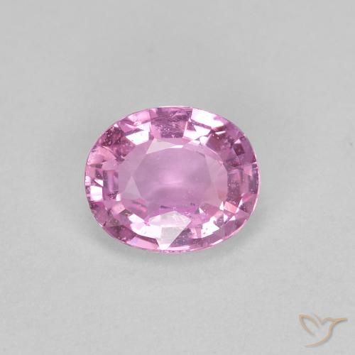 0.44ct طبيعي وردي فاتح زفير, بيضوي, قليلا جدا