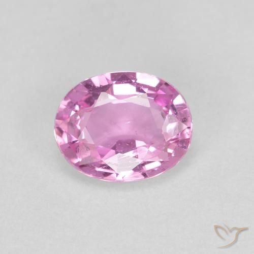 0.43ct طبيعي وردى أرجوانى ملكى فاتح زفير, بيضوي, VVS-VS