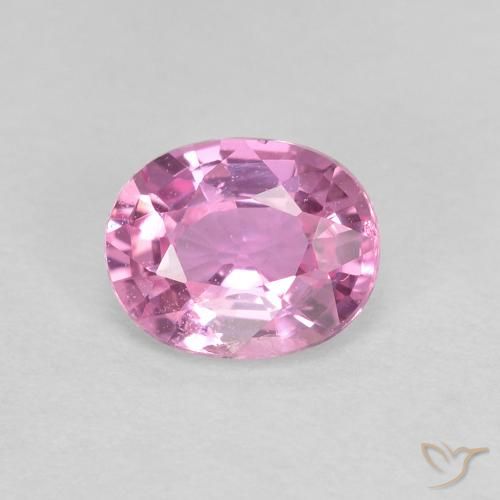 0.44ct طبيعي وردى أرجوانى ملكى زفير, بيضوي, VVS-VS