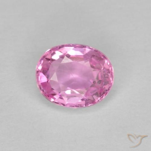 0.47ct طبيعي وردى متوسط زفير, بيضوي, قليلا جدا