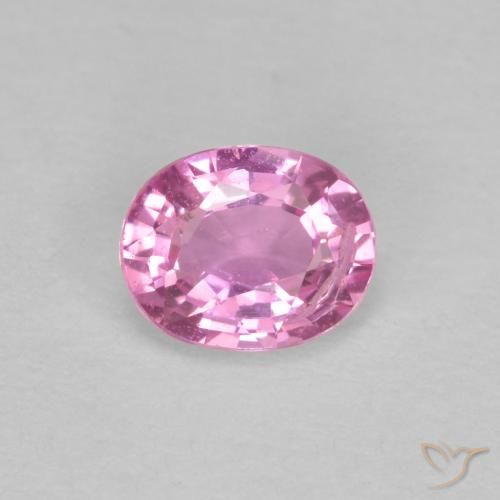 0.43ct طبيعي وردى أرجوانى ملكى زفير, بيضوي, قليلا جدا