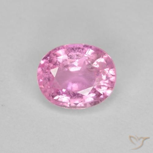 0.51ct طبيعي وردى زفير, بيضوي, VS-SI