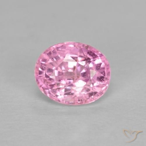0.56ct طبيعي وردى فاتح جدا زفير, بيضوي, VS-SI