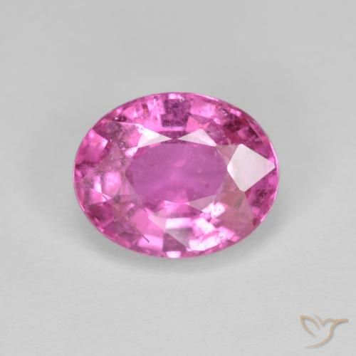 2.70ct طبيعي وردى كثيف زفير, بيضوي, قليلا جدا