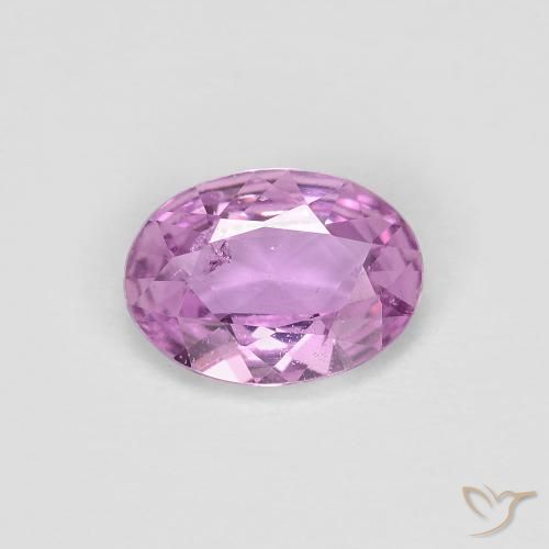 0.63ct طبيعي بنفسجى فاتح زفير, بيضوي, قليلا جدا