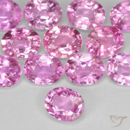 زفير وردى غامق طبيعي، قصة بيضاوى، 0.40 قيراط، قليلا جدا