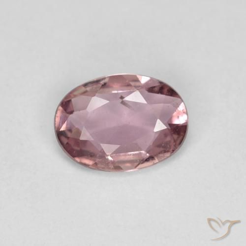 0.65ct طبيعي وردى غامق زفير, بيضوي, قليلا جدا