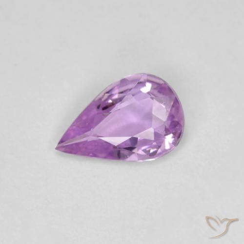 0.50ct طبيعي ليلك زفير, شكل الكمثرى, قليلا جدا