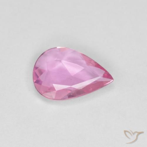 0.52ct طبيعي وردي فاقع زفير, شكل الكمثرى, VVS