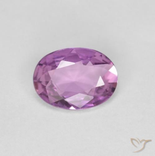 0.70ct طبيعي أرجوانى بنفسجى وردى زفير, بيضوي, VVS