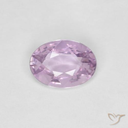 0.58ct طبيعي أرجوانى فاتح جدا زفير, بيضوي, VVS