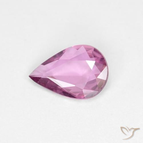 0.51ct طبيعي وردى أرجوانى ملكى زفير, شكل الكمثرى, VVS-VS, Photo A