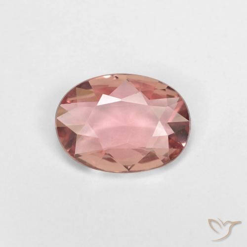 0.61ct طبيعي وردي فاتح زفير, بيضوي, VVS-VS