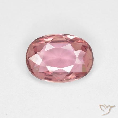 0.83ct طبيعي وردى فاقع فاتح زفير, بيضوي, VVS-VS