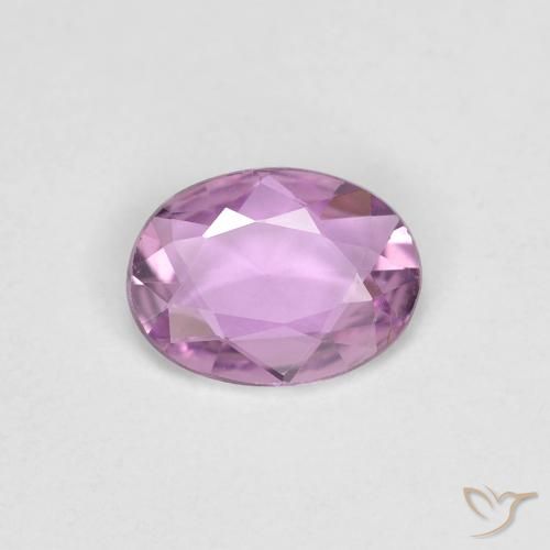 0.51ct طبيعي أرجوانى فاتح-متوسط زفير, بيضوي, VVS-VS