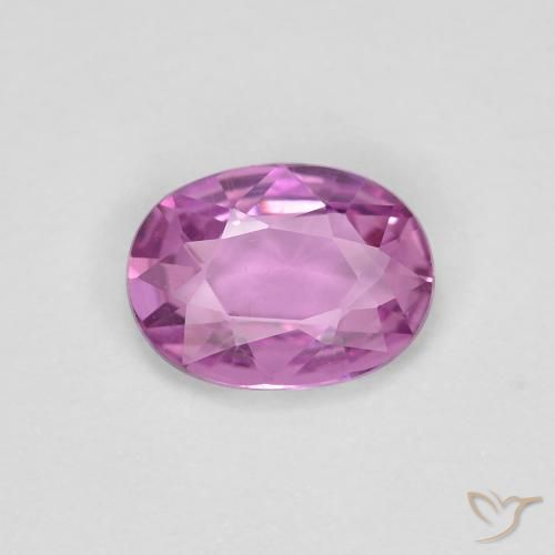 0.71ct طبيعي أرجوانى وردى كثيف زفير, بيضوي, VVS-VS