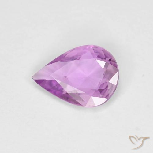 0.53ct طبيعي أرجوانى وردى غامق زفير, شكل الكمثرى, VVS-VS